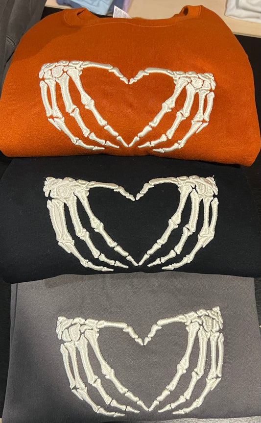 3D Puffy Skeleton Heart