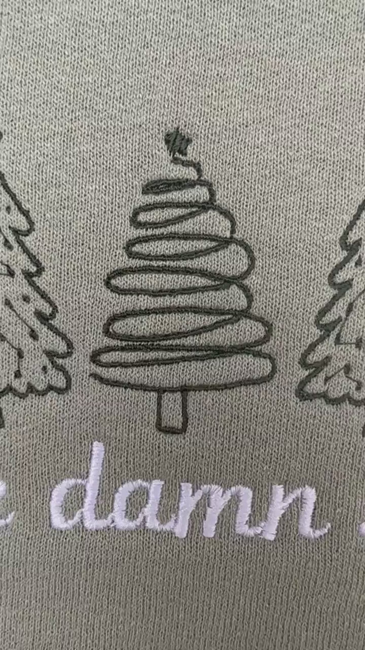 Tis The Damn Season Christmas Sweatshirt Embroidered Christmas Shirt Funny Christmas Gift Swift