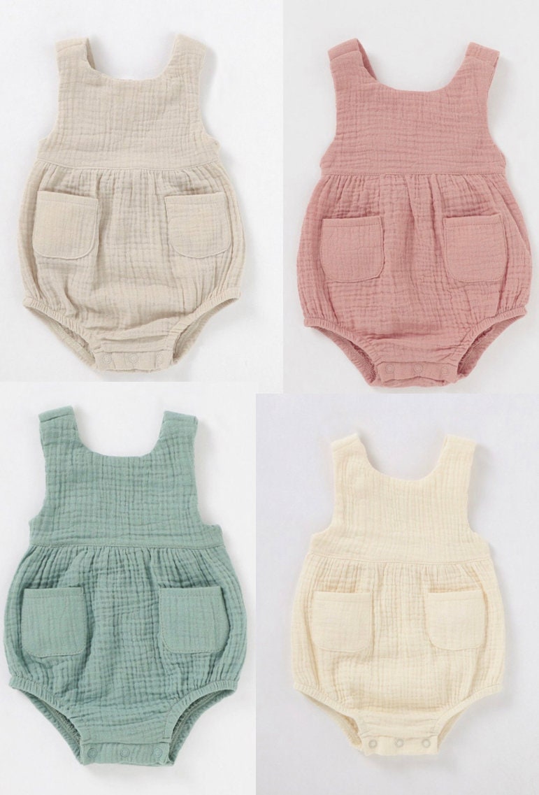 Custom Embroidered Baby Girl Outfit Baby Name Outfit Summer Baby Romper