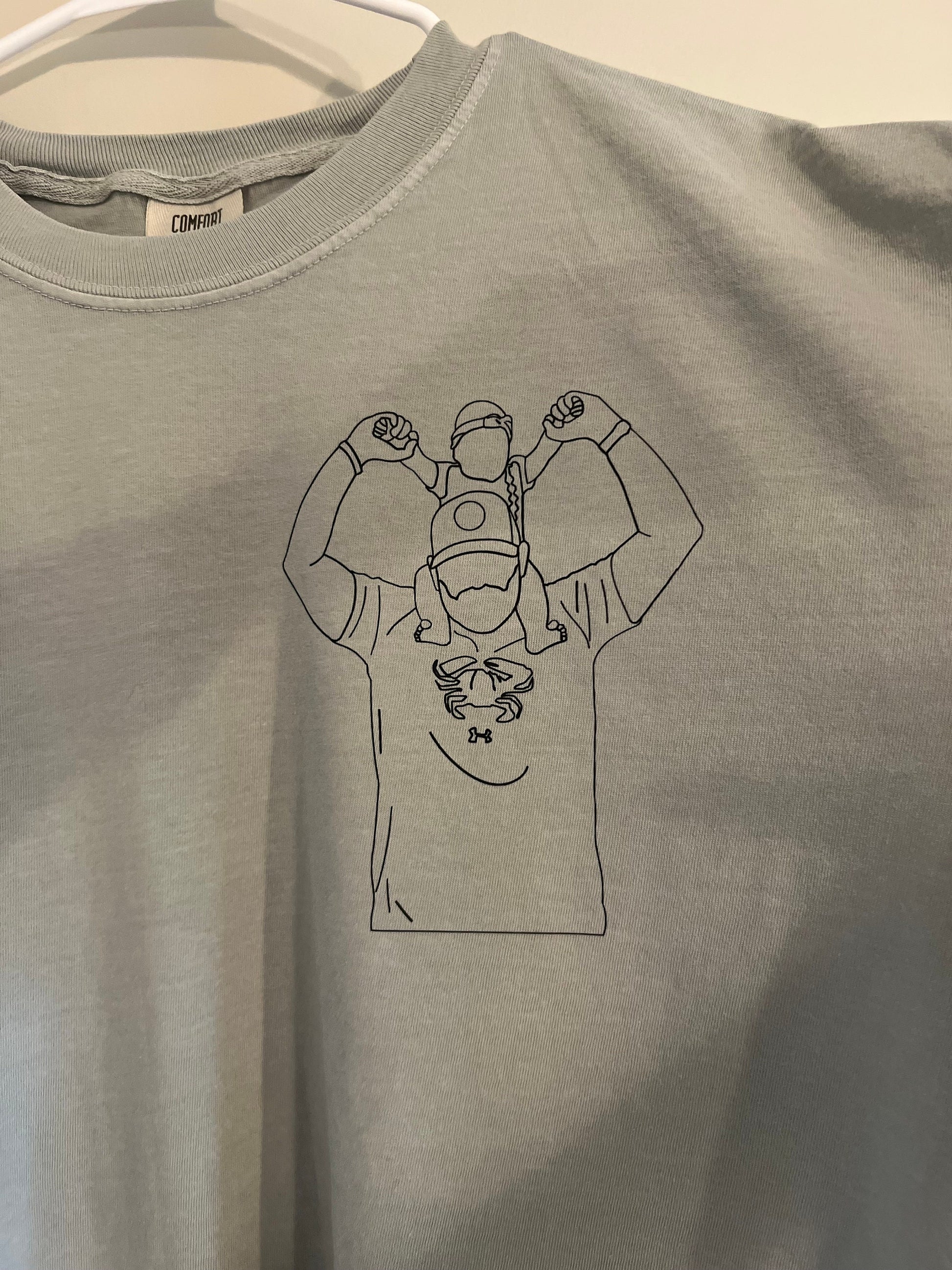 Custom Drawing Tshirt Line Drawing Picture Gift for Her Birthday Gift for Him Unique Gifts