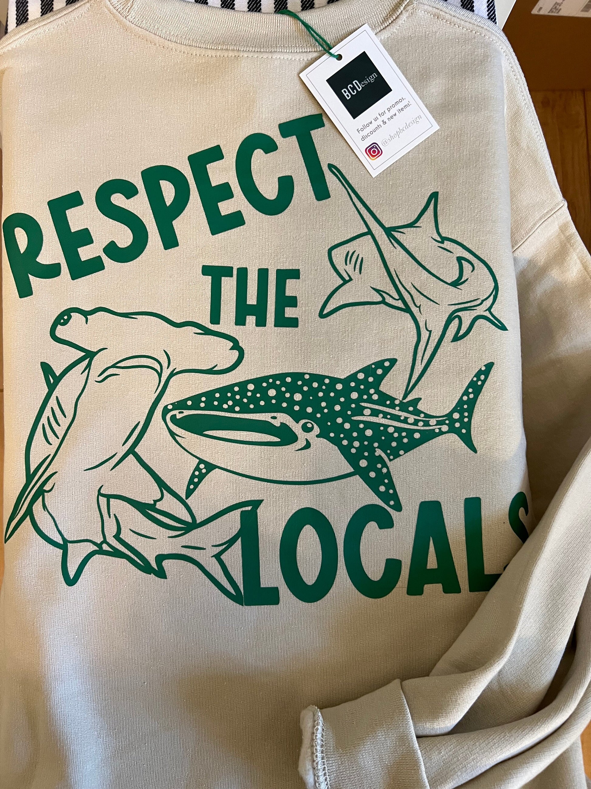 Shark Week Crewneck Sweatshirt Locals Only Sharks Gift