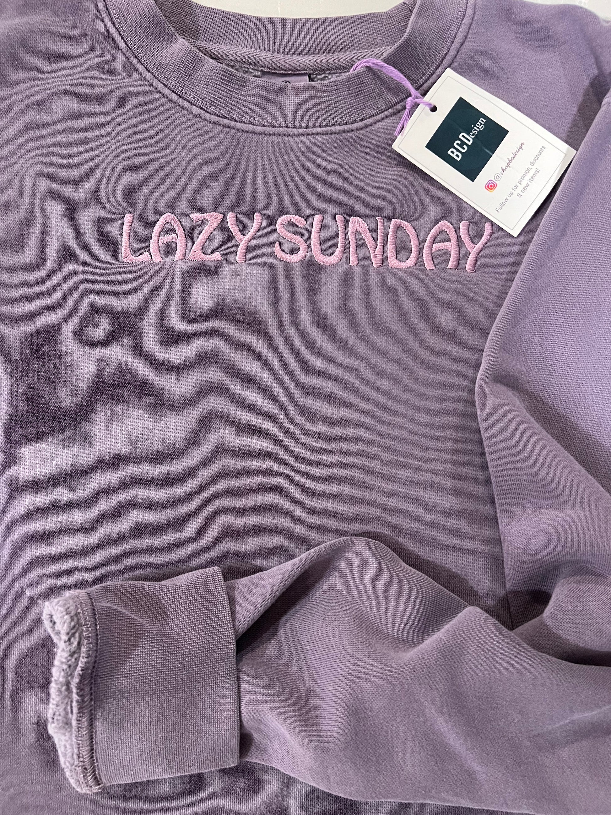 Lazy Sunday Sweatshirt Comfy Crewneck Football Season Premium Sweatshirt College