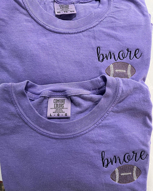 Football Tshirt Comfort Colors Baseball Tshirt Gifts For Her Football Season Baseball Season Baltimore Football Baltimore Baseball