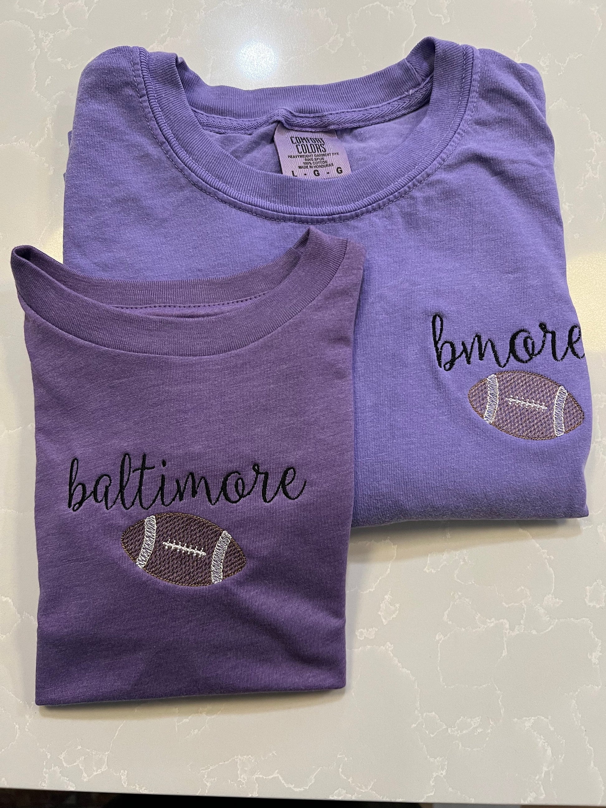 Toddler Football Tshirt Comfort Colors Baseball Tshirt Gifts For Her Football Season Baseball Season Baltimore Football Baltimore Baseball