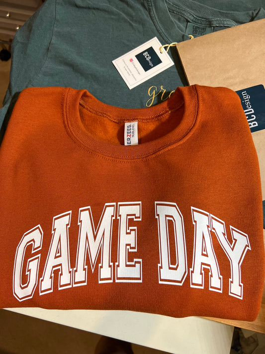 Game Day Football Team Basic Crewneck Sunday Gift Football Season Gifts