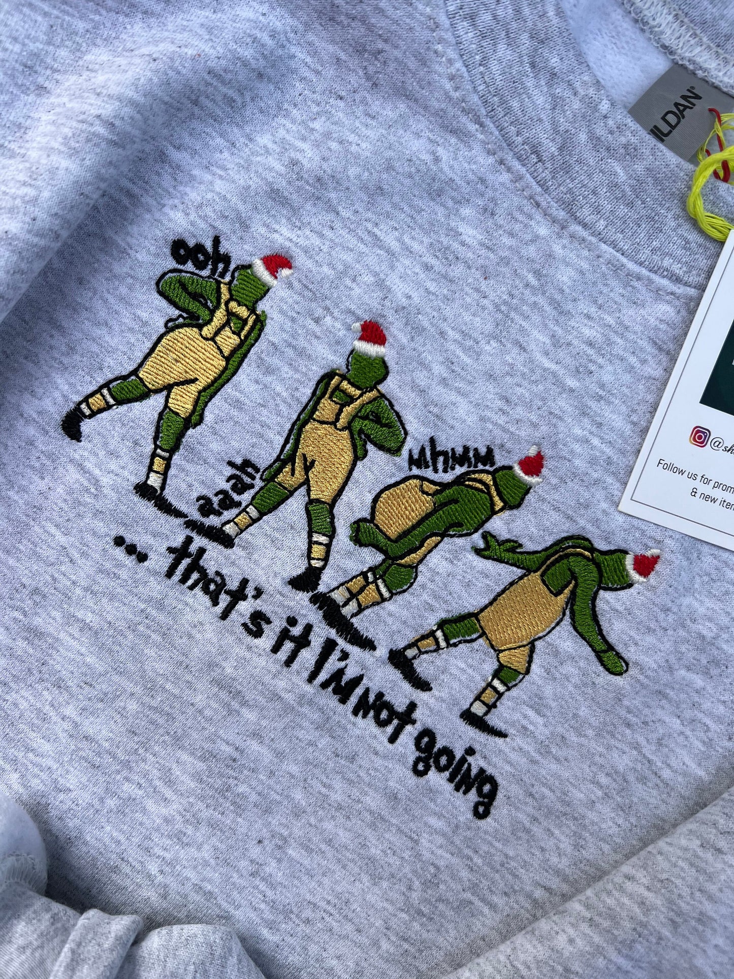 Christmas Sweatshirt Embroidered Christmas Shirt Funny Christmas Gift