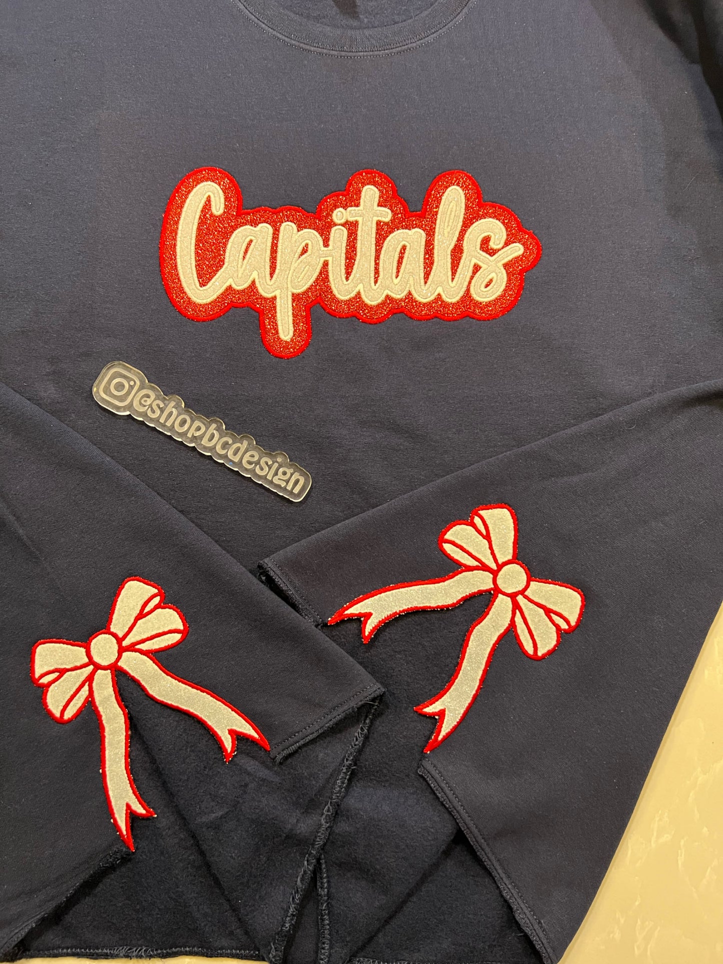 Caps Glitter Sweatshirt