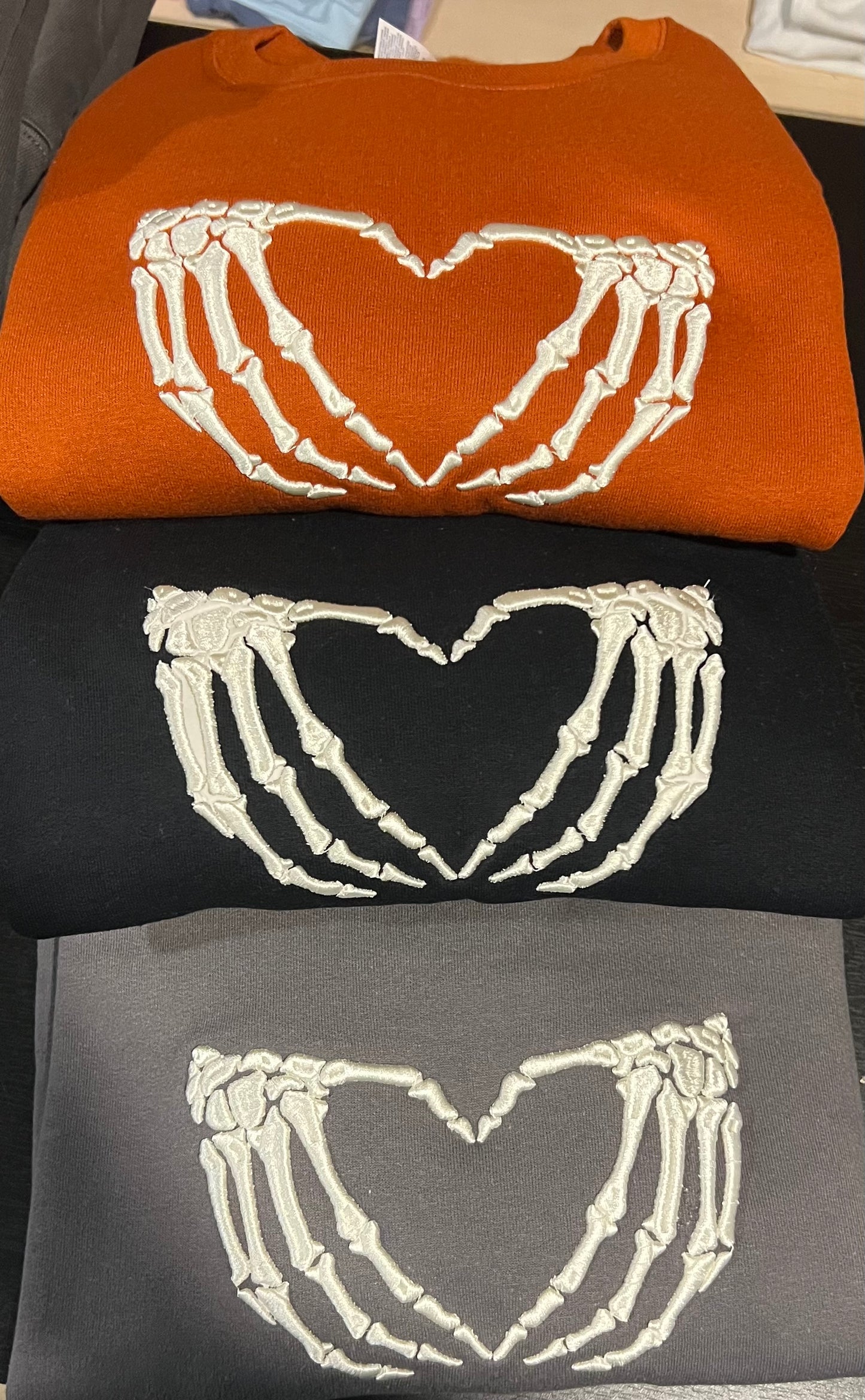 3D Puffy Skeleton Heart