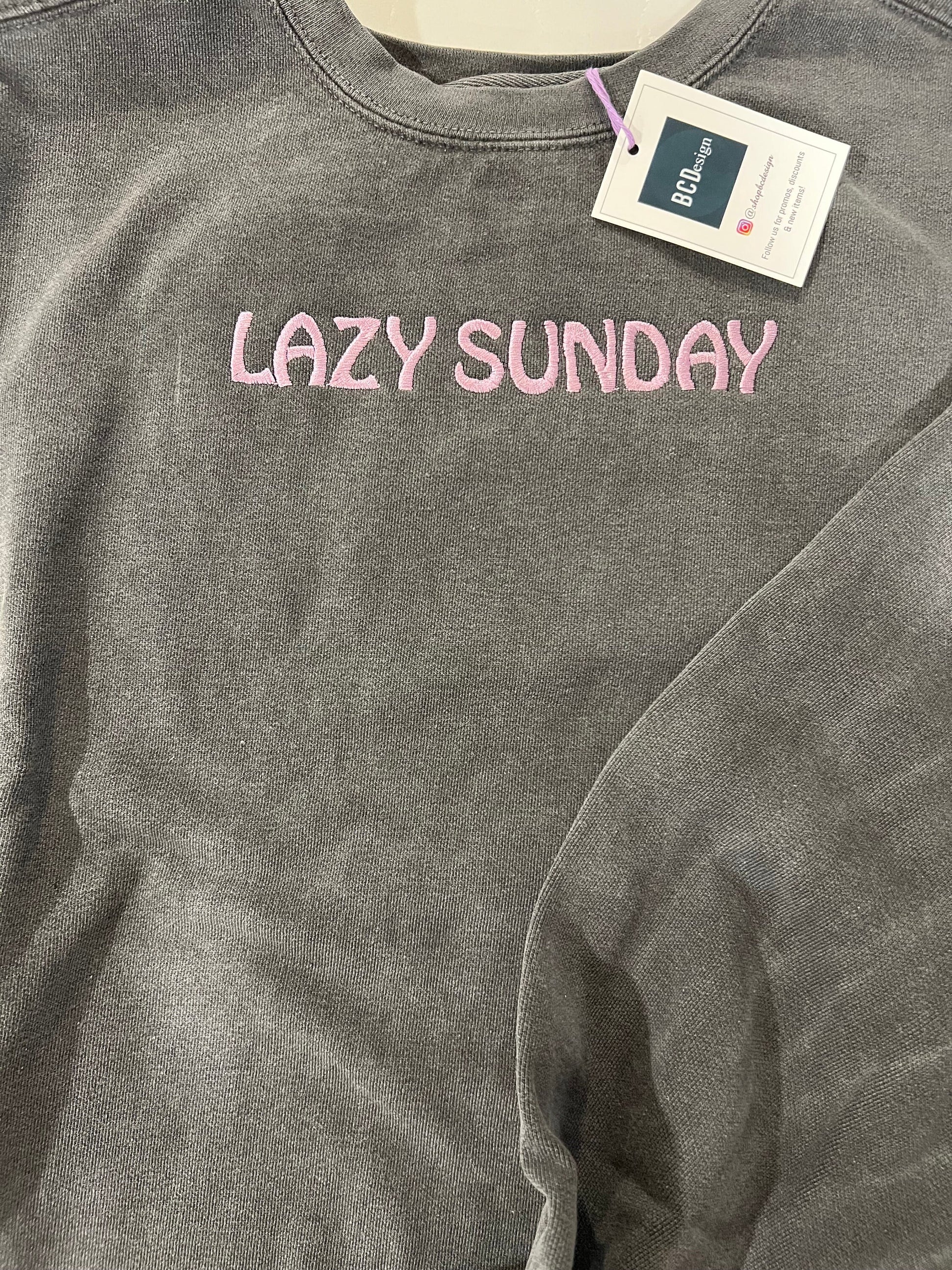 Lazy Sunday Sweatshirt Comfy Crewneck Football Season Premium Sweatshirt College