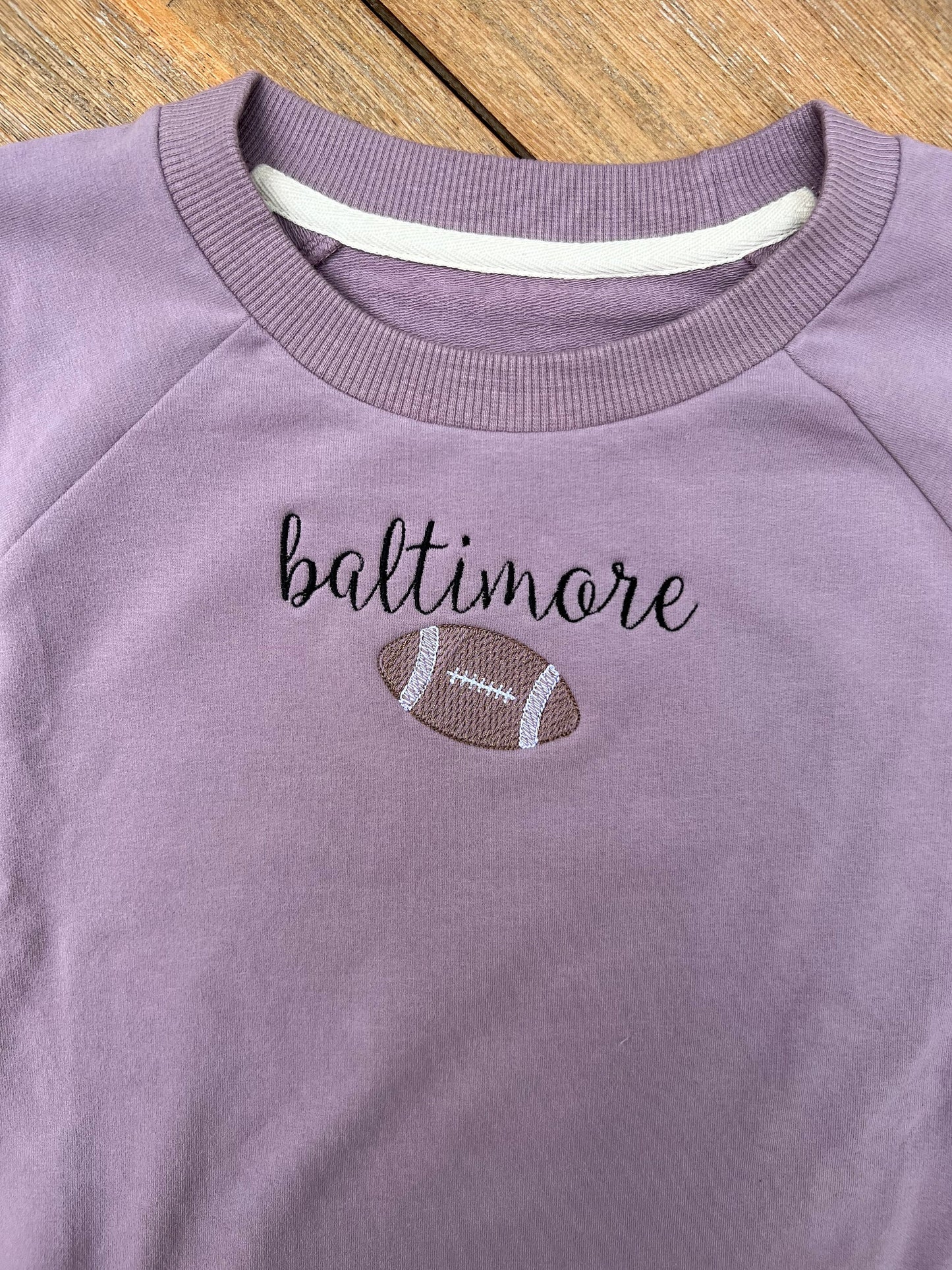 Toddler Football Sweatshirt Football Season Baltimore Football