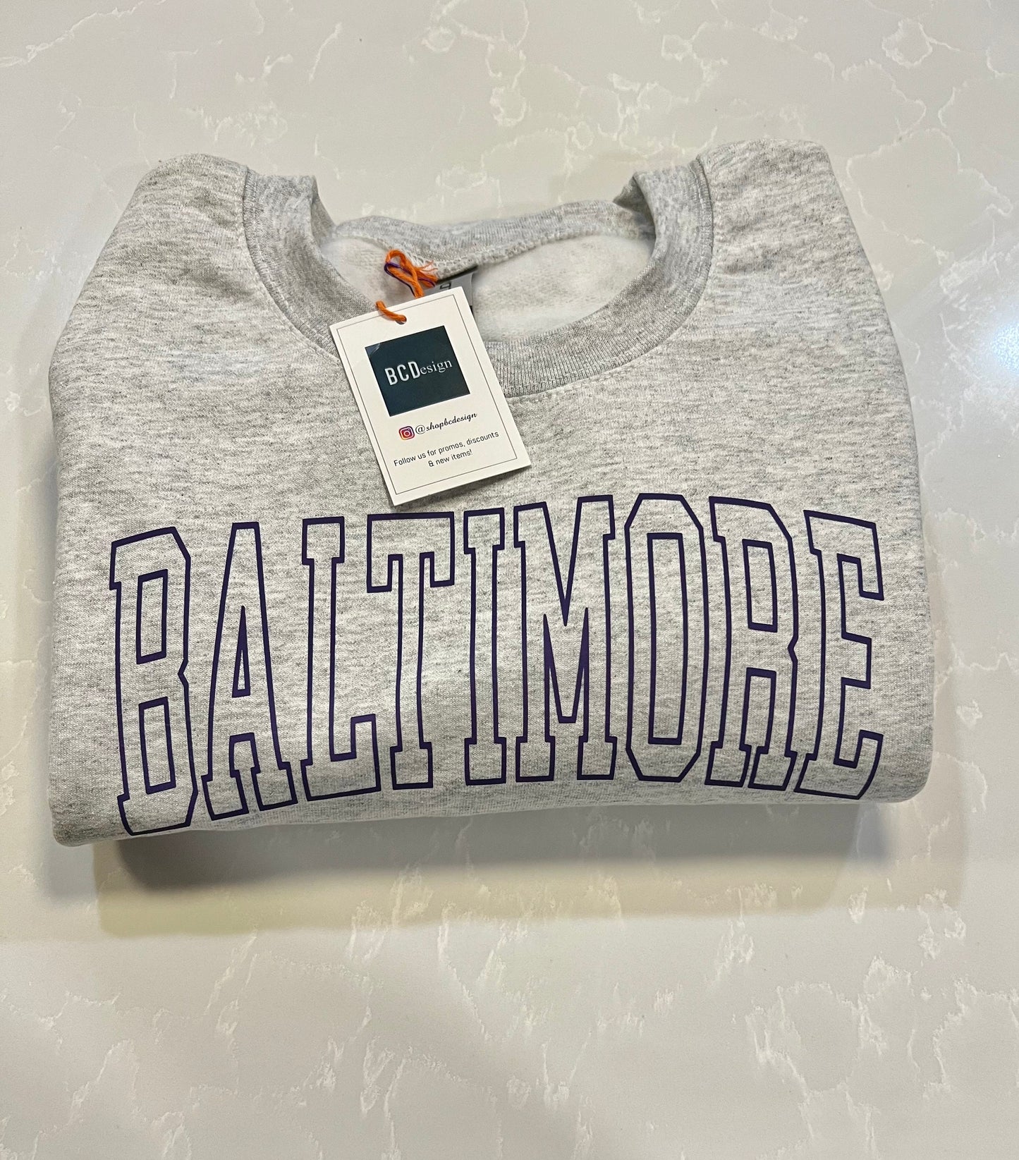 Baltimore Football Team Basic Crewneck Sunday Gift Football Season Gifts